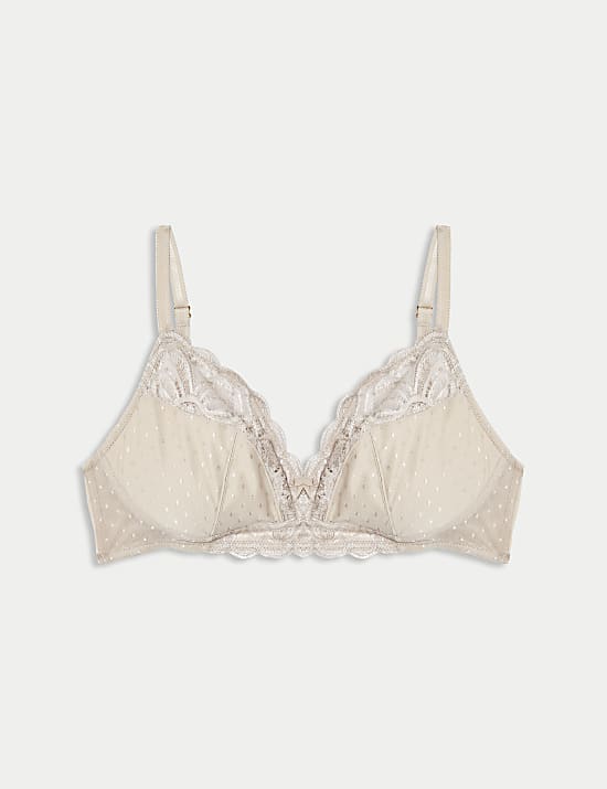 חזיית Amelia Lace ללא ברזלים עם קאפ מלא (מידות A-E)