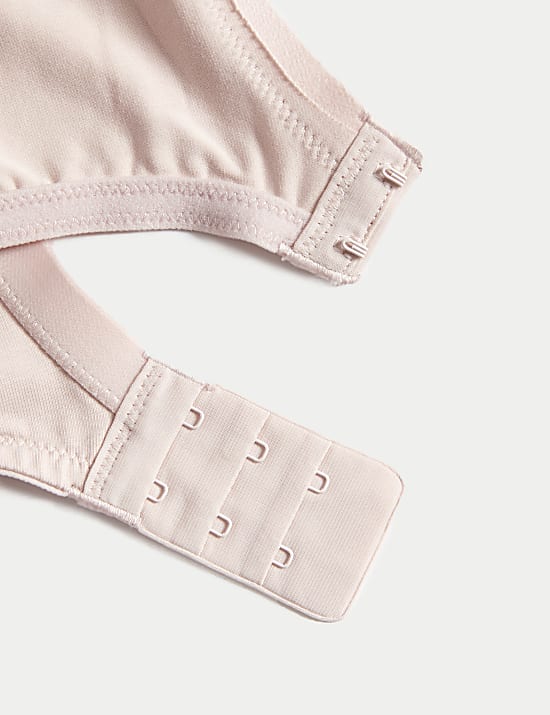 3er-Pack b&uuml;gellose Vollschalen-BHs aus Baumwolle und Spitze (A&ndash;E)