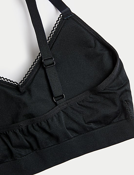 3pk Seamless Non Wired Bralettes