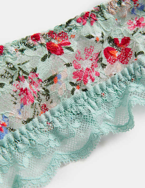 Printed Lace Non Wired Bralette A-E