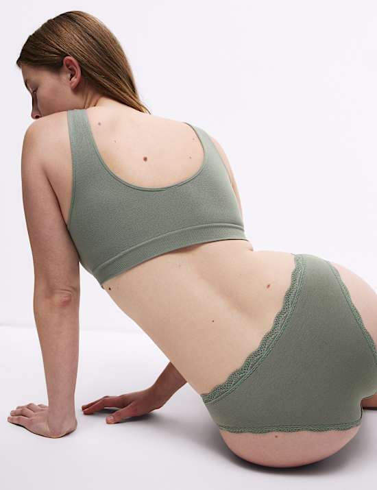 3pk Seamless Non Wired Crop Tops
