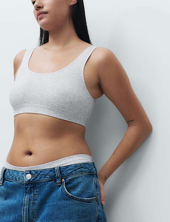 3pk Seamless Non Wired Crop Tops