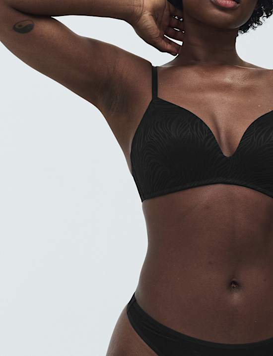 Body Lace Non Wired Plunge Bra (A-E)