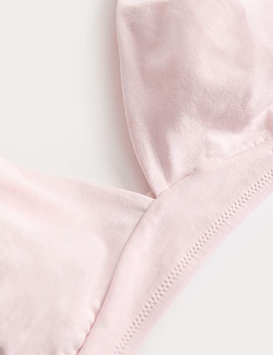 3 Pack Cotton Rich Non Wired Plunge Bras (A-E)