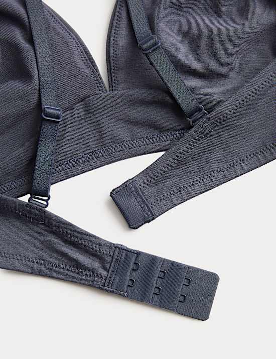 3 Pack Cotton Rich Non Wired Full Cup Bras (A-E)