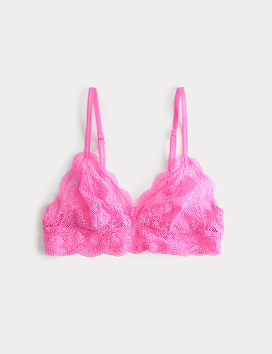Jasmine Lace Non Wired Longline Bralette (A-E)