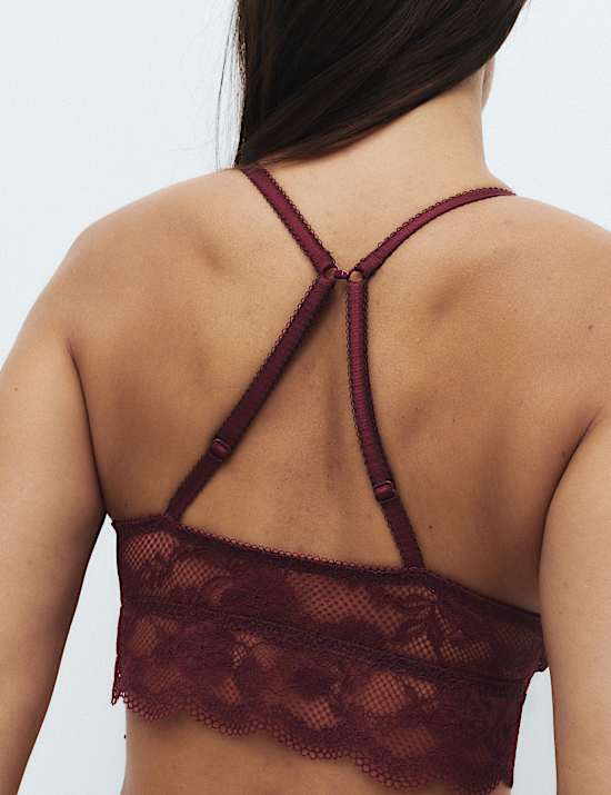 Jasmine Lace Non Wired Longline Bralette A-E