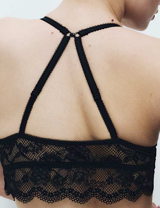 Jasmine Lace Non Wired Longline Bralette (A-E)