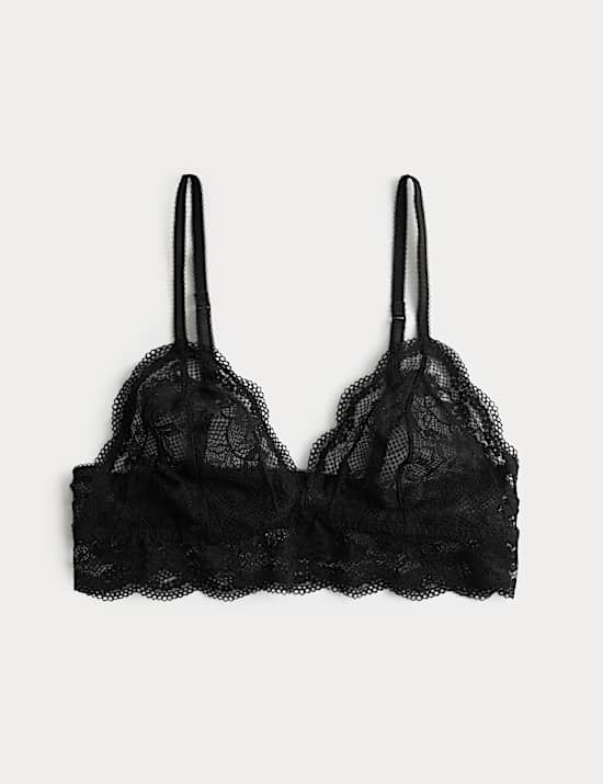 Jasmine Lace Non Wired Longline Bralette (A-E)