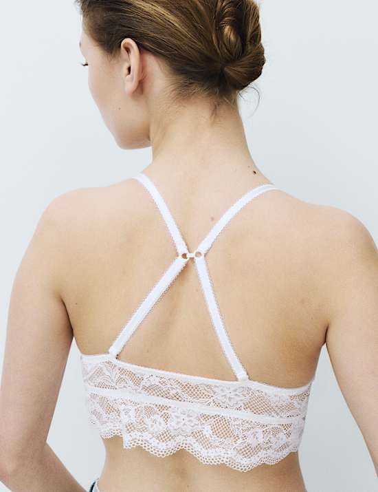 Jasmine Lace Non Wired Longline Bralette (A-E)