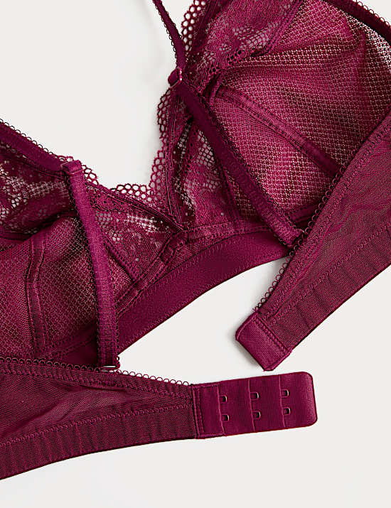 Jasmine Lace Non Wired Plunge Bra (A-E)
