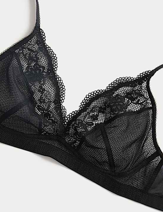 Jasmine Lace Non Wired Plunge Bra (A-E)