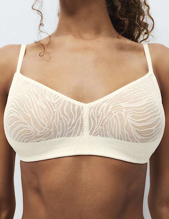 Smoothing Lace Non Wired Full Cup Bra (A-E)