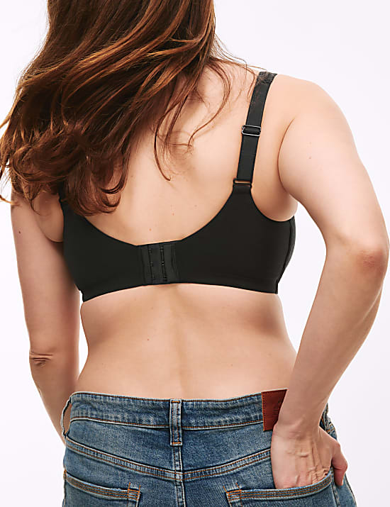 Cotton Blend & Lace Non Wired Total Support Bra B-H