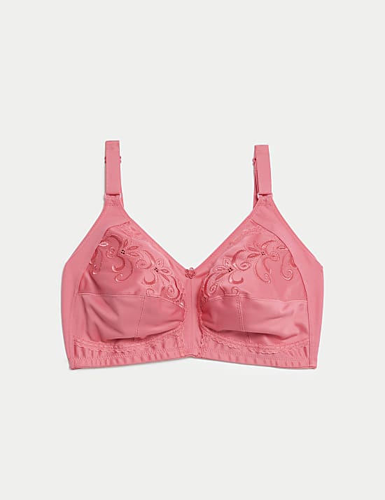 Total Support Embroidered Full Cup Bra B-G