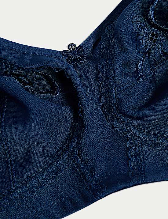 Total Support Embroidered Full Cup Bra B-G