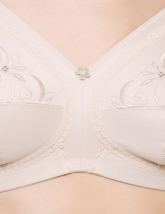 Total Support Embroidered Full Cup Bra B-G