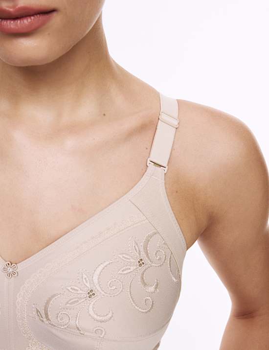 Total Support Embroidered Full Cup Bra B-G