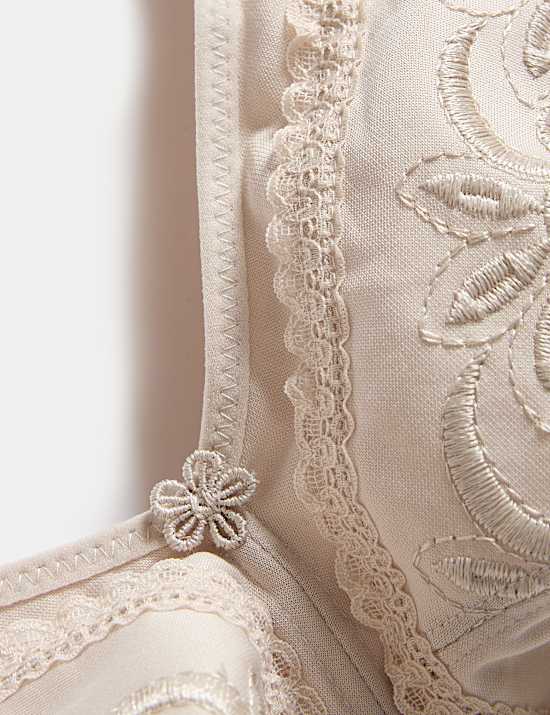 Total Support Embroidered Full Cup Bra B-G