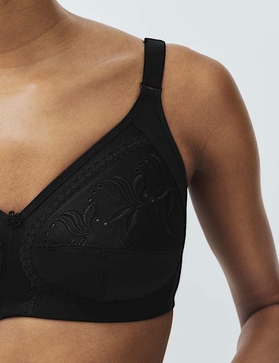 Embroidered Total Support Full Cup Bra (A-K)