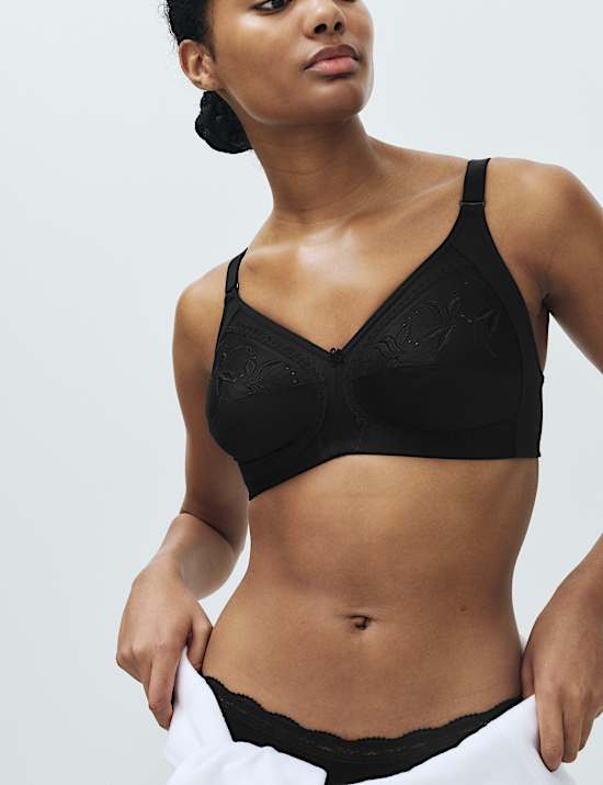 Embroidered Total Support Full Cup Bra (A-K)