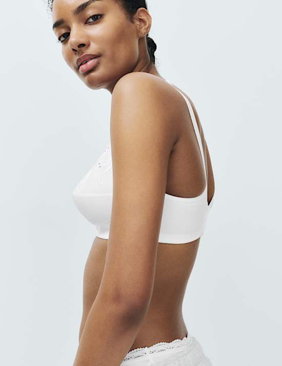 Embroidered Total Support Full Cup Bra (A-K)