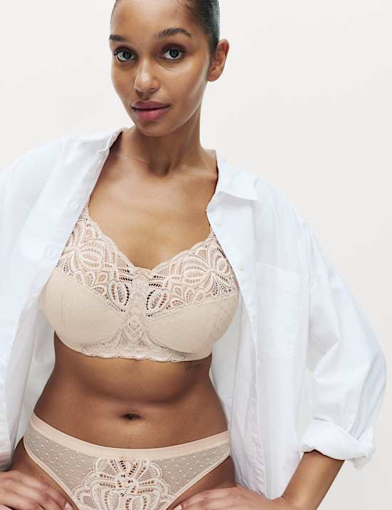 Bra Tanpa Kawat Total Support Renda Amelia B-H