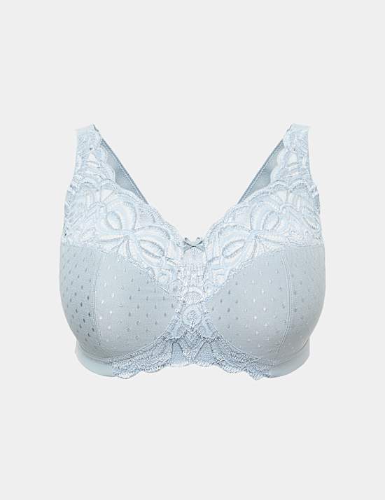 Amelia Lace Non Wired Total Support Bra B-H