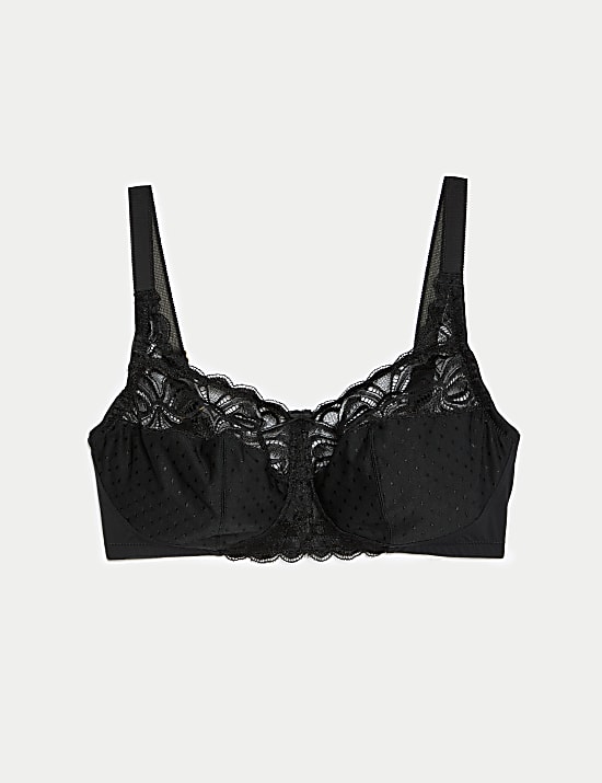 Amelia Lace Non Wired Total Support Bra B-H