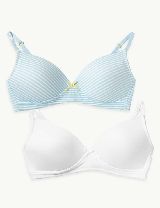 2pk Padded Full Cup First Bras AA-D