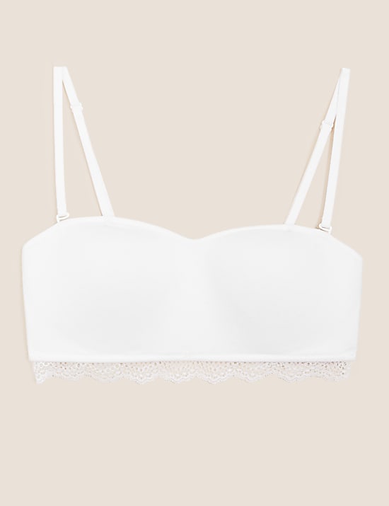 Cotton & Lace Non Wired Bandeau First Bra AA-D
