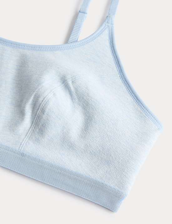 2pk Cotton First Bra Crop Tops