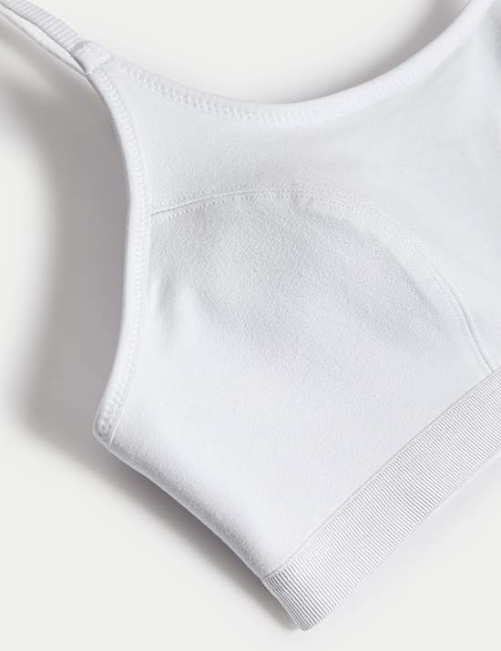 2pk Cotton First Bra Crop Tops