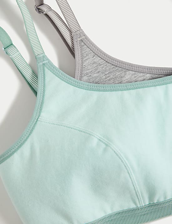 2pk Non Wired Crop Top First Bras