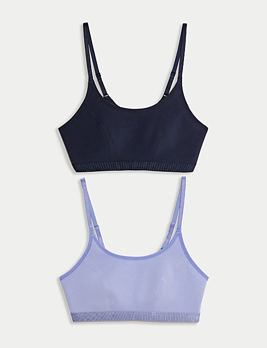 2pk Non Wired Crop Top First Bras