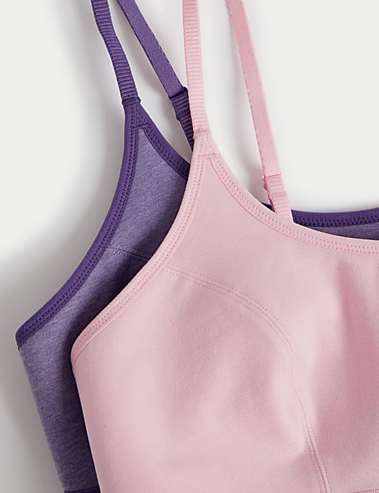 2pk Non Wired Crop Top First Bras