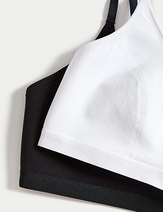 2pk Non Wired Crop Top First Bras