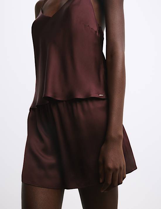 Satin Cami Shortie Pyjama Set