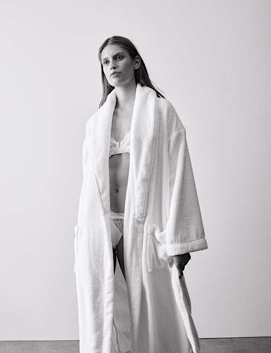 Pure Cotton Towelling Dressing Gown