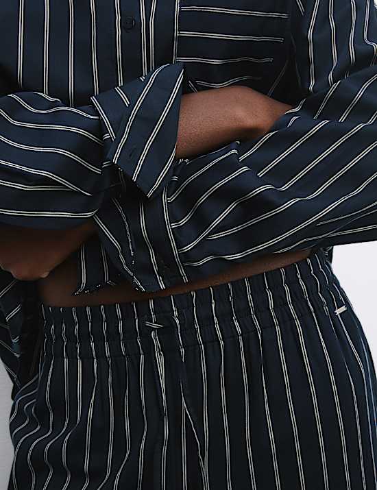 Pijama 100 % algodón de rayas