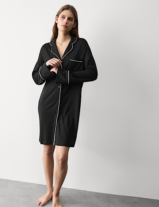 Noční košile z bavlněného modalu