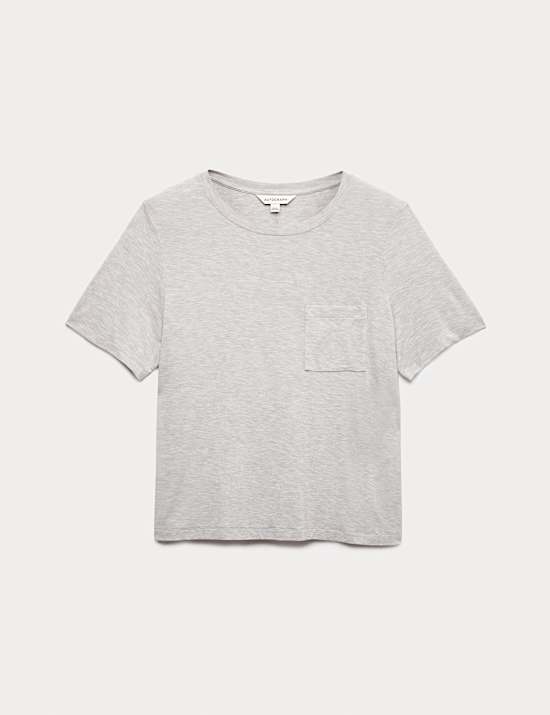 Pyžamov&yacute; top s ozdobn&yacute;mi kapsami