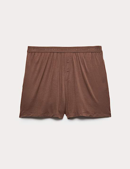 Celana Pendek Piyama Detail Kancing Depan