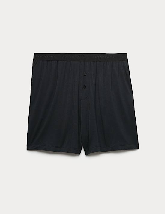 Button Fly Detail Pyjama Shorts