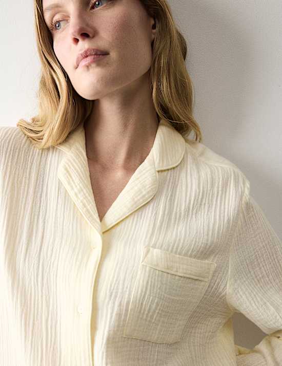 Pure Cotton Muslin Nightshirt