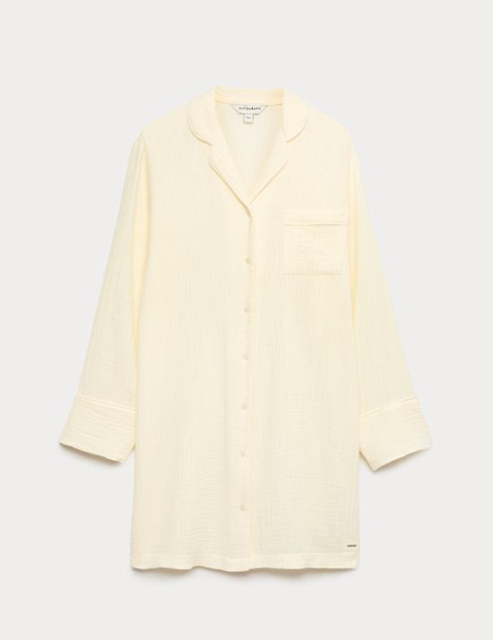 Pure Cotton Muslin Nightshirt