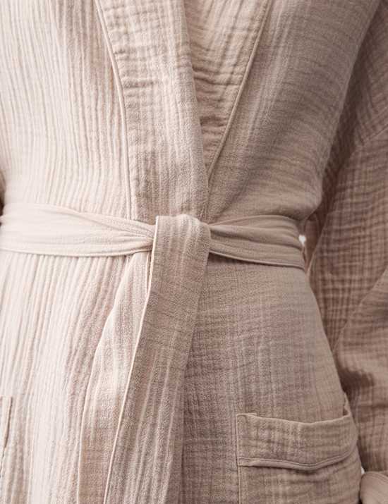 V&ecirc;tement enveloppant en mousseline 100 % coton