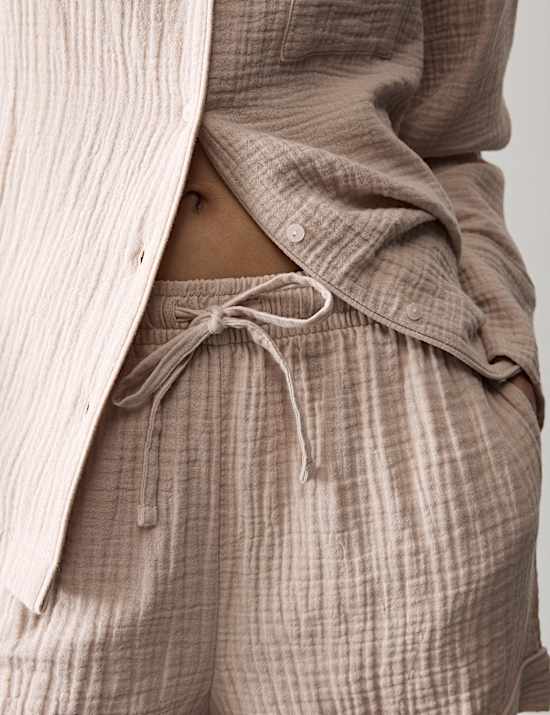 Pure Cotton Muslin Revere Shortie Set