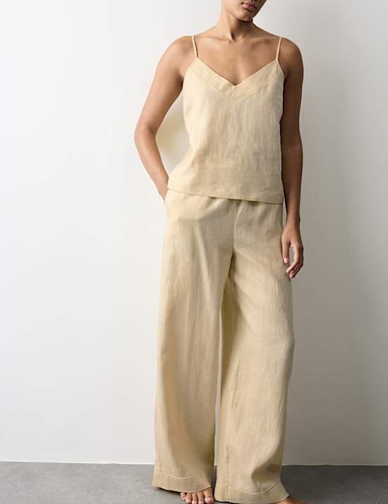 Pyjamaset met hemdje van zuiver linnen