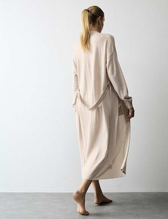 Lounge Knit Wrap with Cashmere